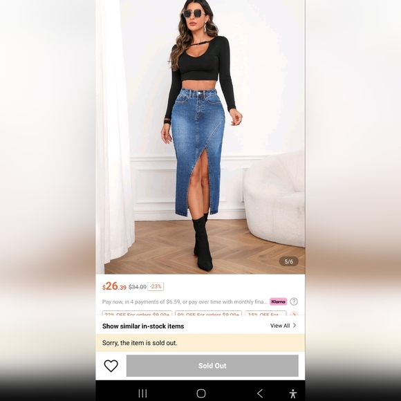 SHEIN Dresses & Skirts - SHEIN Asymmetrical Denim Blue Skirt